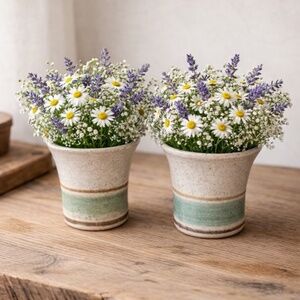 Pottery Craft Cups Vintage